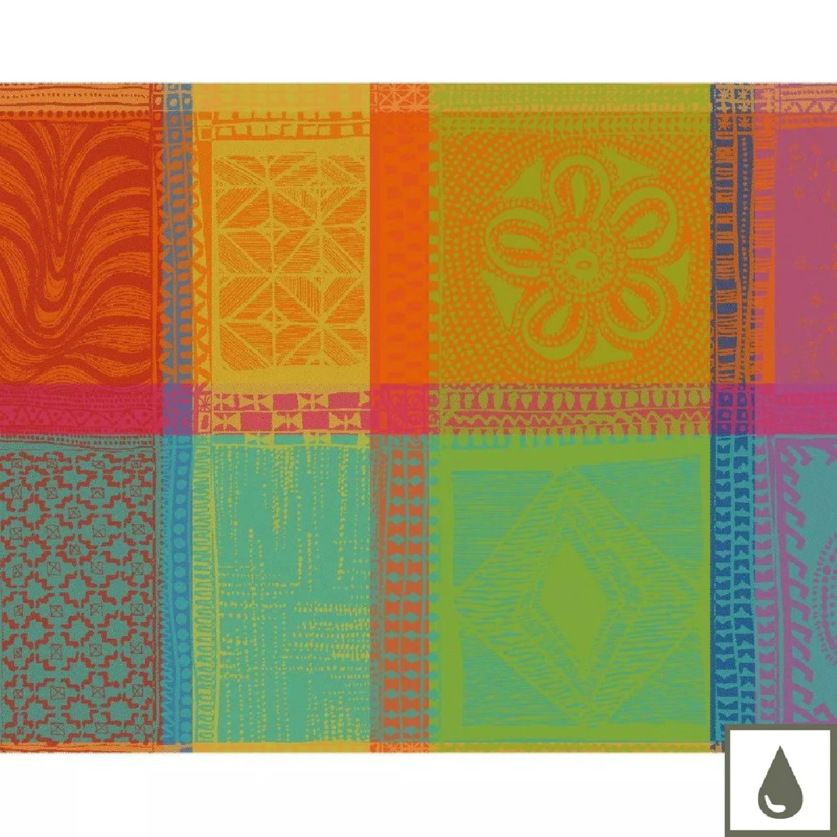 Set Mit 4 Wasserdichten Tischsets (43,2x33 Cm) - Osterdesign 'Rosenvogel-Girlande', Für Esstisch & Feiern