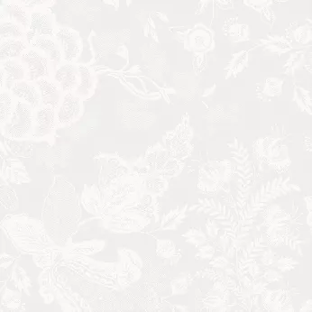 Serviette halbleinen fleckenschutz jacquard-muster weiß Mille giverny blanc