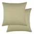 2 kopfkissenbezüge baumwollsatin uni beige Ava uni glaise