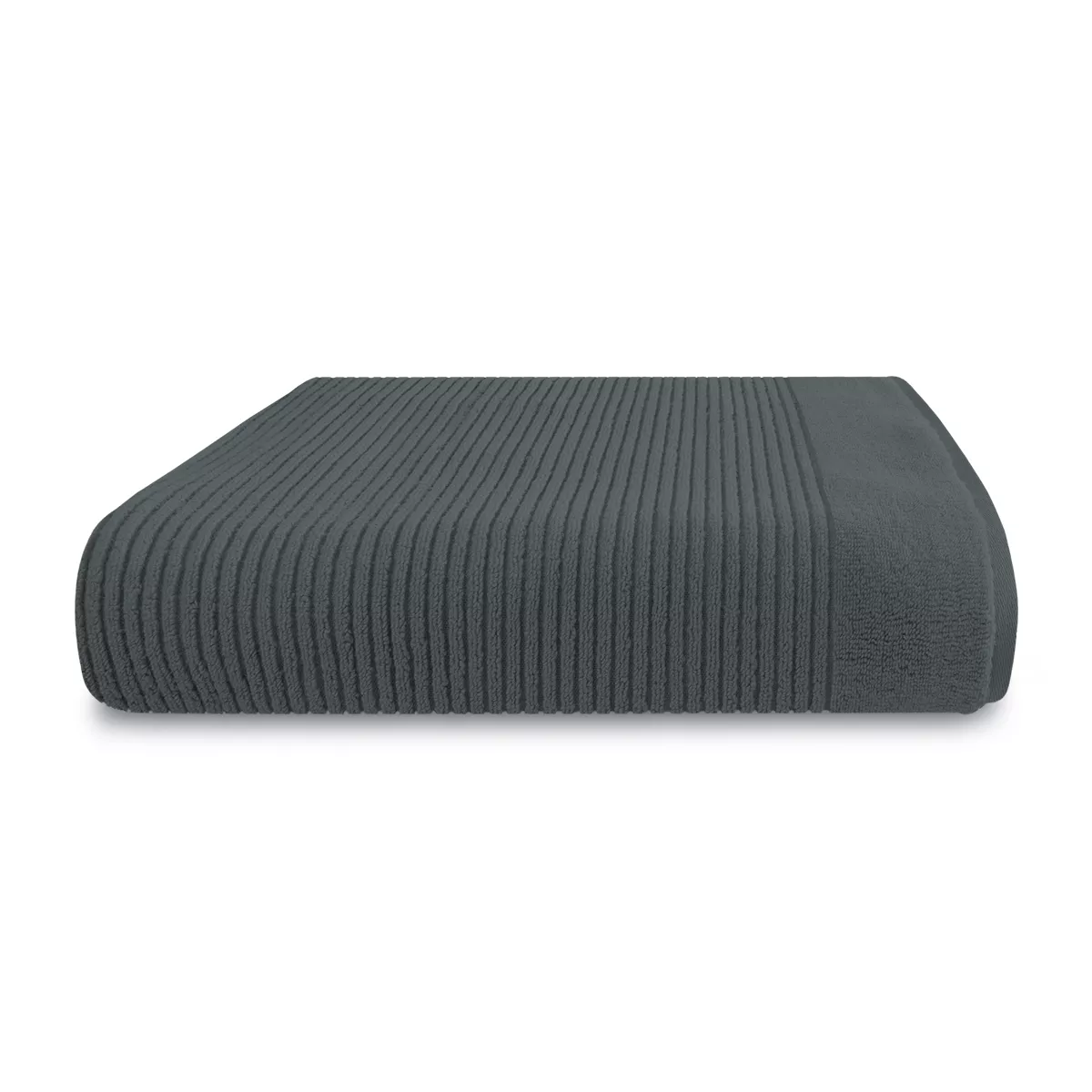 Badetuch reine baumwolle 575 g/m² uni anthrazit Vitae titane