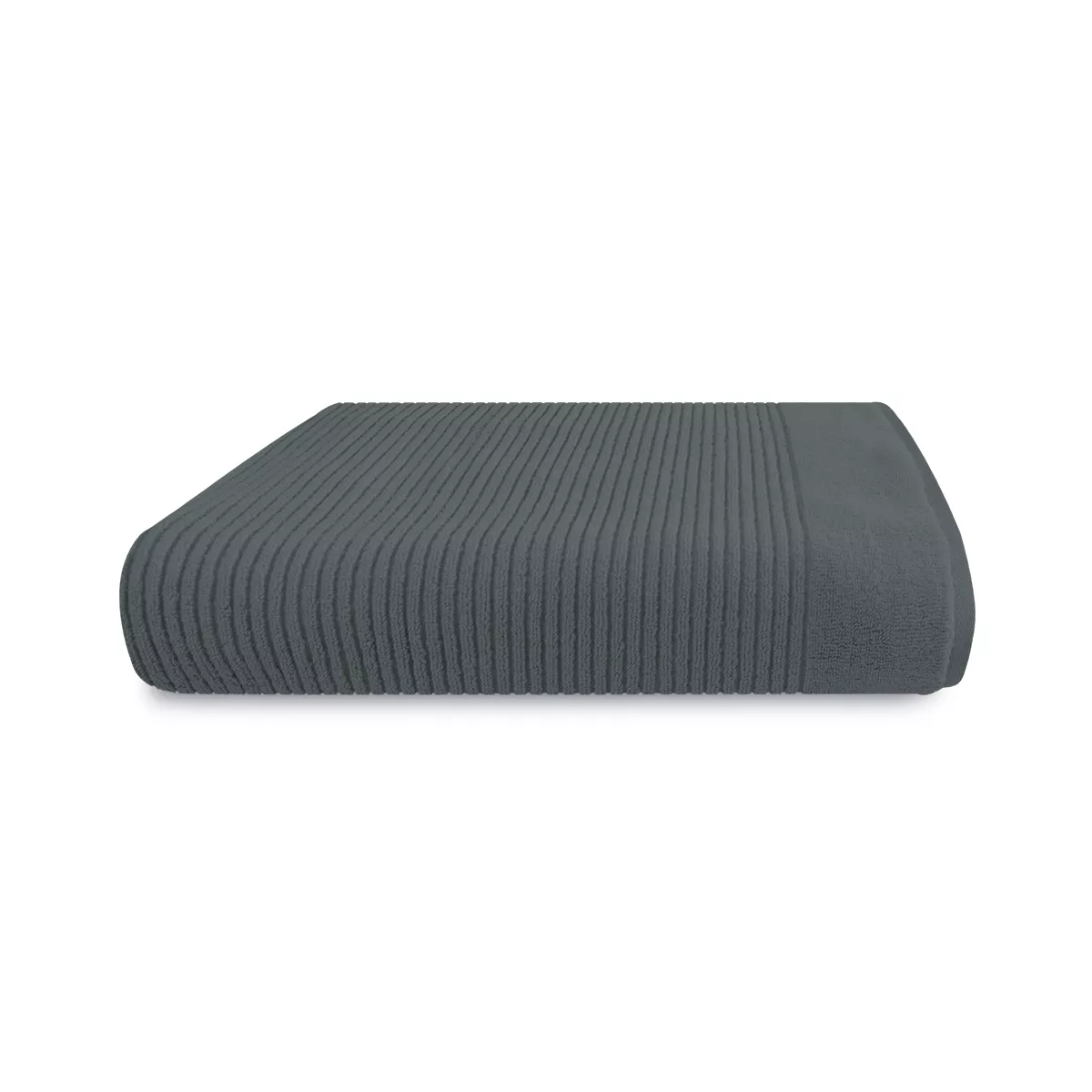 Duchtuch reine baumwolle 575 g/m² uni anthrazit Vitae titane