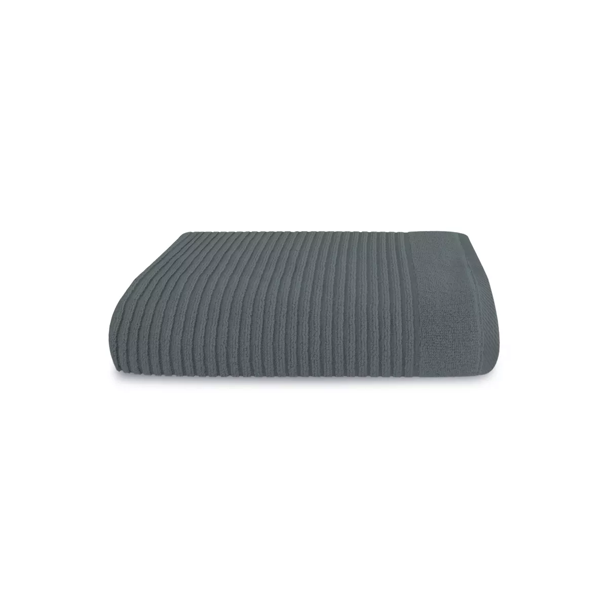 Handtuch reine baumwolle 575 g/m² uni anthrazit Vitae titane