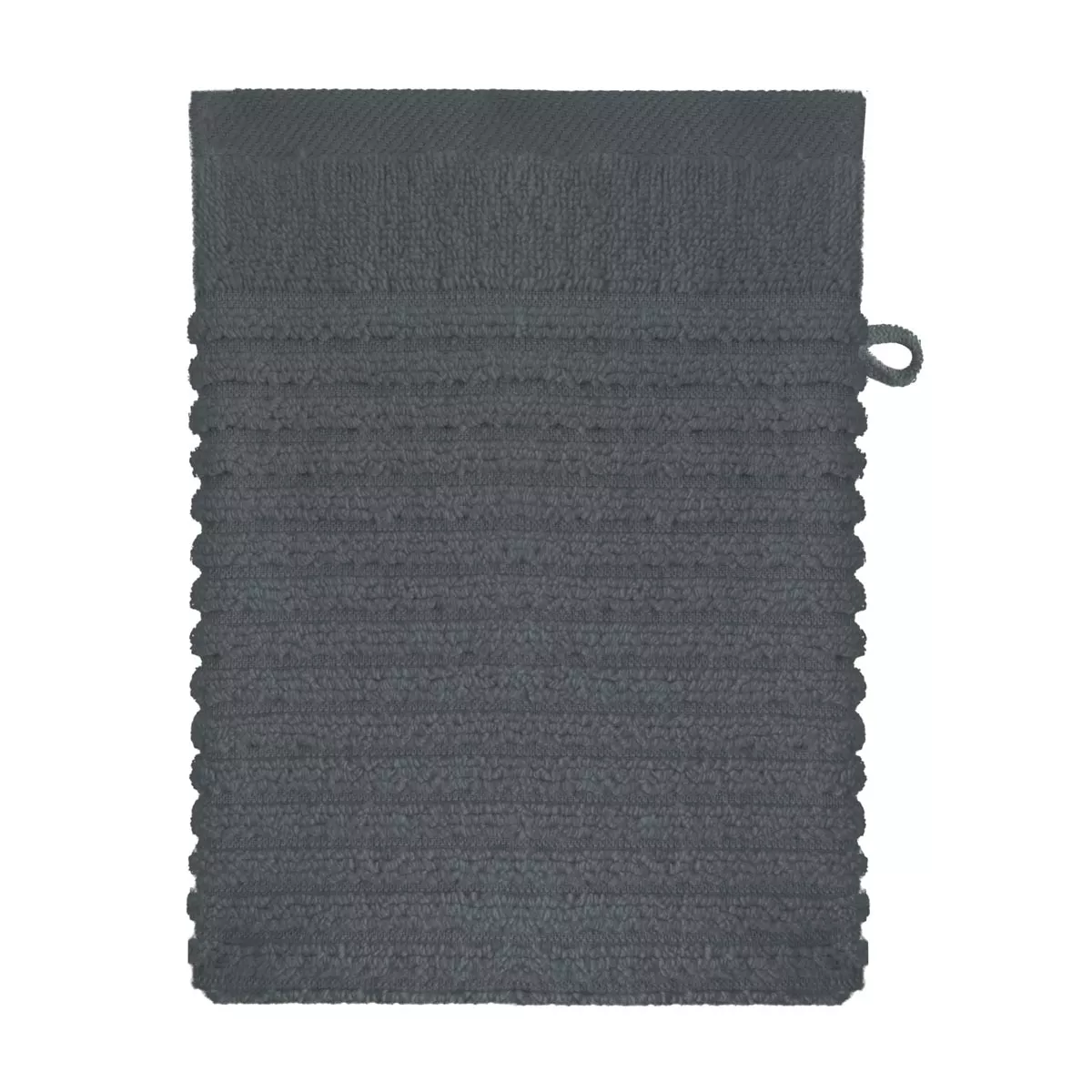 Waschandschuhe reine baumwolle 575 g/m² uni anthrazit Vitae titane