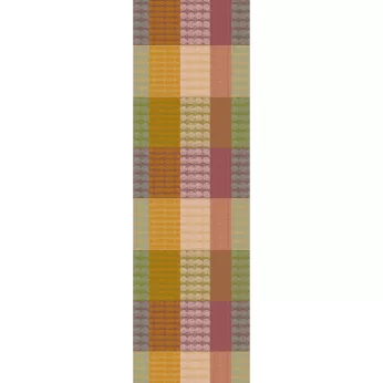 Tischläufer reine baumwolle jacquard-muster grün orange Mille halos prunus