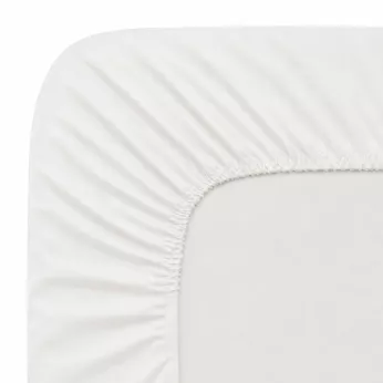 Drap housse b35 100% leinen vorgewaschen 165 g/m² uni weiß Le lin lave blanc