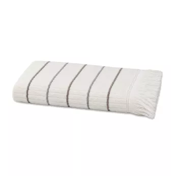 Duchtuch reine baumwolle 580 g/m² tissé teint rayé violett Farniente violine