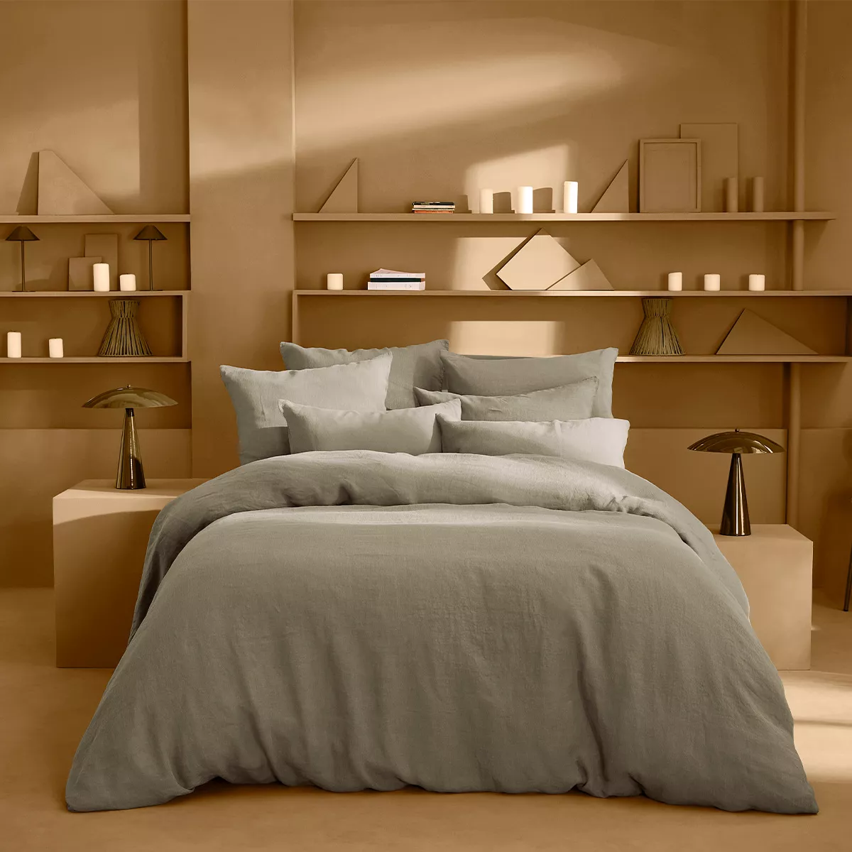 Le lin lave taupe