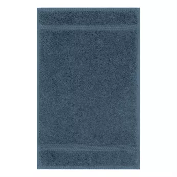 Gästetuch reine baumwolle 550 g/m² uni blau Elea bleu ardoise
