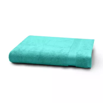 Badetuch reine baumwolle 550 g/m² uni blau Elea curacao