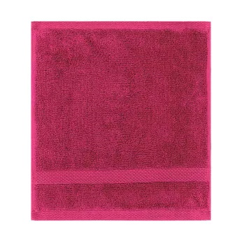 Waschlappen reine baumwolle 550 g/m² uni rosa Elea fuchsia