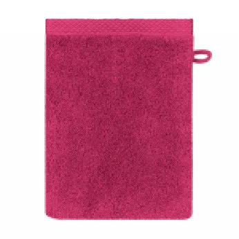 Waschandschuhe reine baumwolle 550 g/m² uni rosa Elea fuchsia
