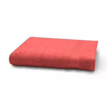 Badetuch reine baumwolle 550 g/m² uni rosa Elea corail