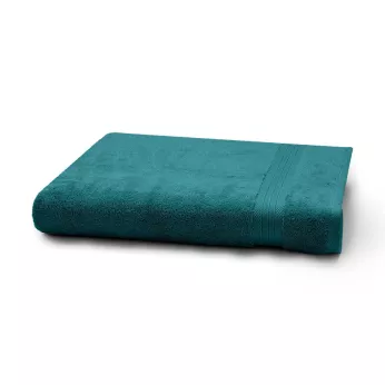 Badetuch reine baumwolle 550 g/m² uni grün Elea emeraude