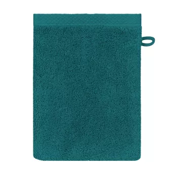Waschandschuhe reine baumwolle 550 g/m² uni grün Elea emeraude