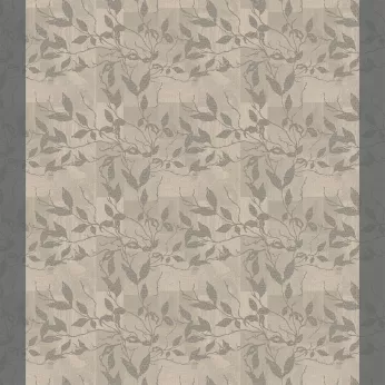Maßgeschneiderte tischdecke reine baumwolle beschichtet 220 g/m² jacquard-muster grau anthrazit Mille prunus silver