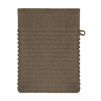 Waschandschuhe reine baumwolle 575 g/m² uni braun kastanienbraun Vitae chocolat