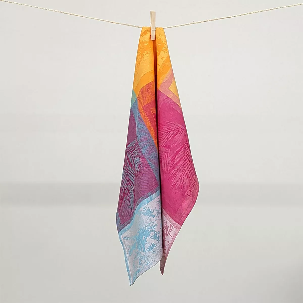 Geschirrtücher reine baumwolle jacquard-muster mehrfarbig Mille vegetaux arc en ciel