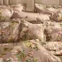 Kopfkissenbezug baumwollsatin bedruckt rosa Magnolias rose fume