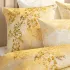 Kopfkissenbezug baumwollsatin bedruckt gelb gold Soleil d'or dore