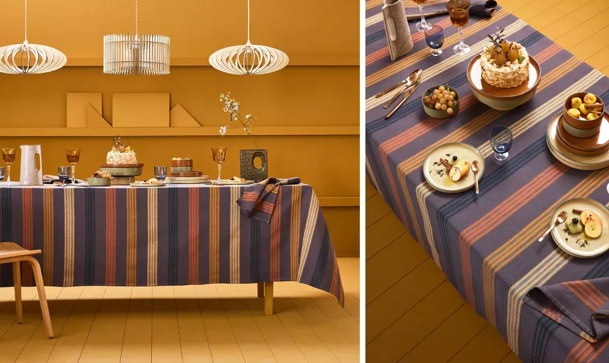 Mille bambous onyx Tischdecke, Garnier Thibaut